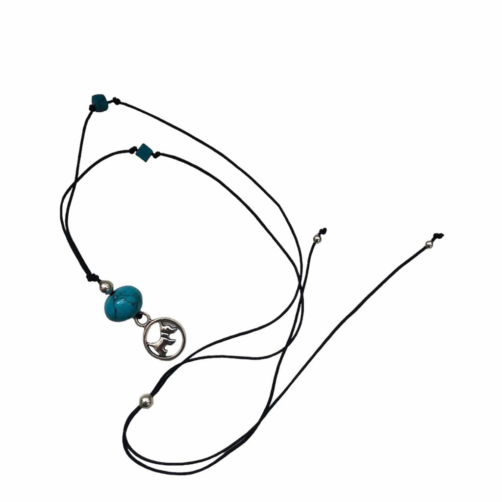 Howlites and Dog Choker Necklace Silver Chamber Jewellery Store