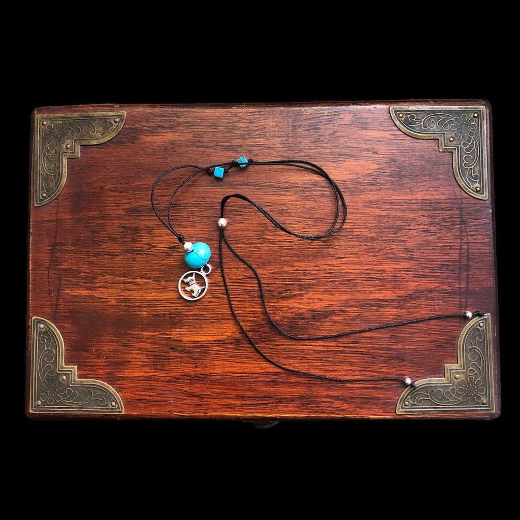 Howlites and Dog Choker Necklace Silver Chamber Jewellery Store