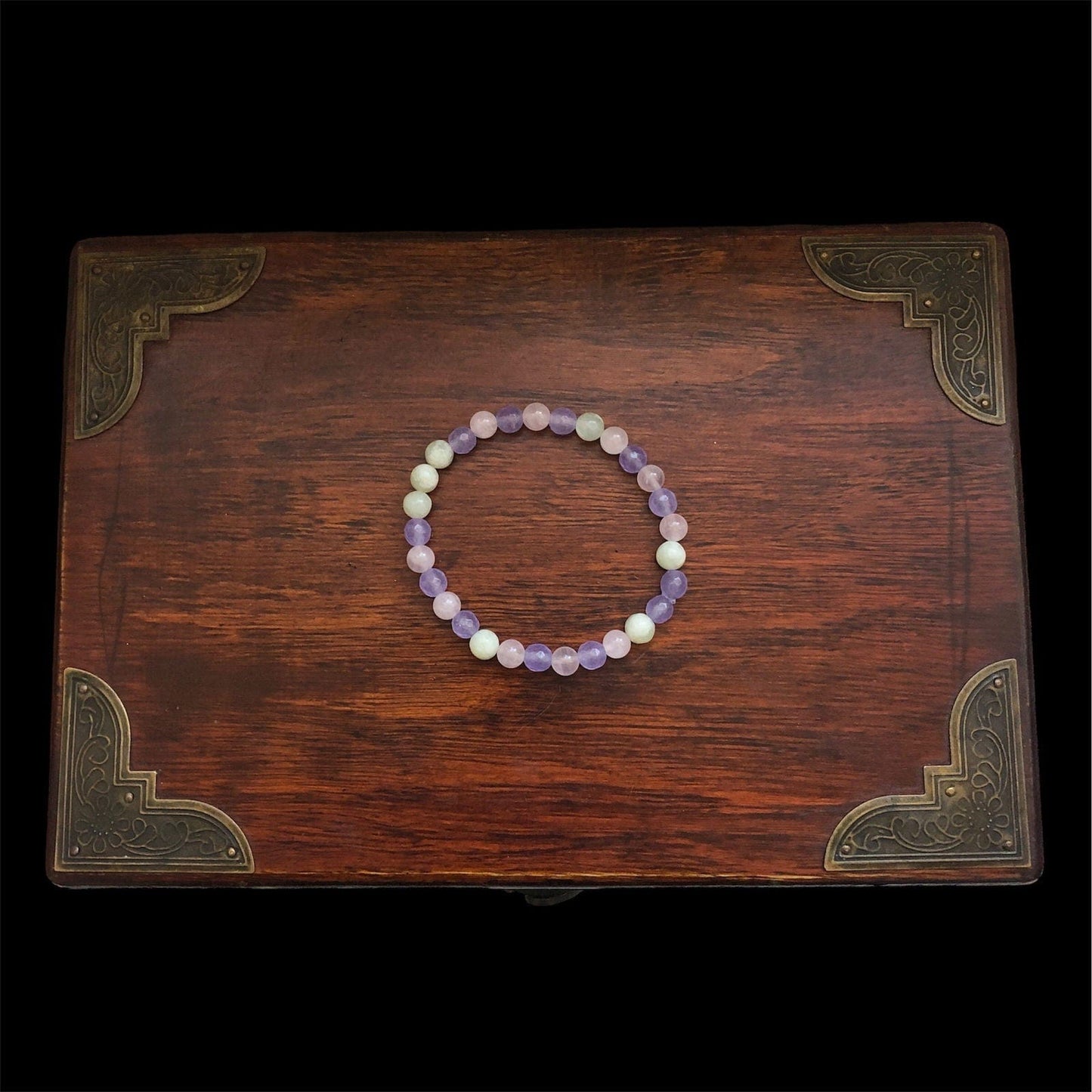 Jade, Chalcedony and Rose Quartz Beaded Bracelet Silver Chamber Jewellery Store