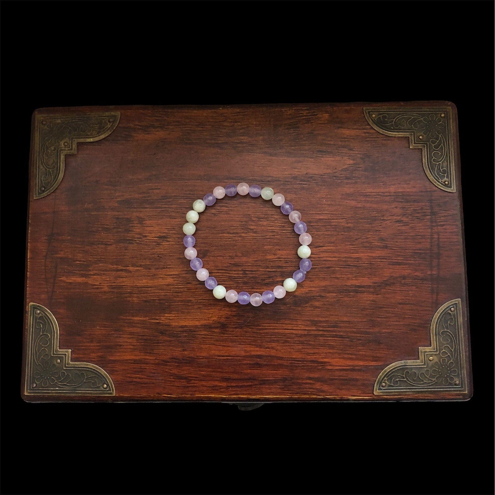 Jade, Chalcedony and Rose Quartz Beaded Bracelet Silver Chamber Jewellery Store