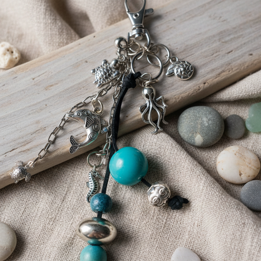 Marine Animals Handmade Bag Charm
