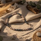 Matt Shell Pearls Beaded Necklace - Silver Chamber Jewellery Store