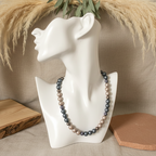 Matt Shell Pearls Beaded Necklace - Silver Chamber Jewellery Store