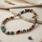 Multi-colour Natural Stones Beaded Necklace