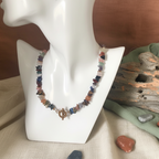 Multi-colour Natural Stones Beaded Necklace