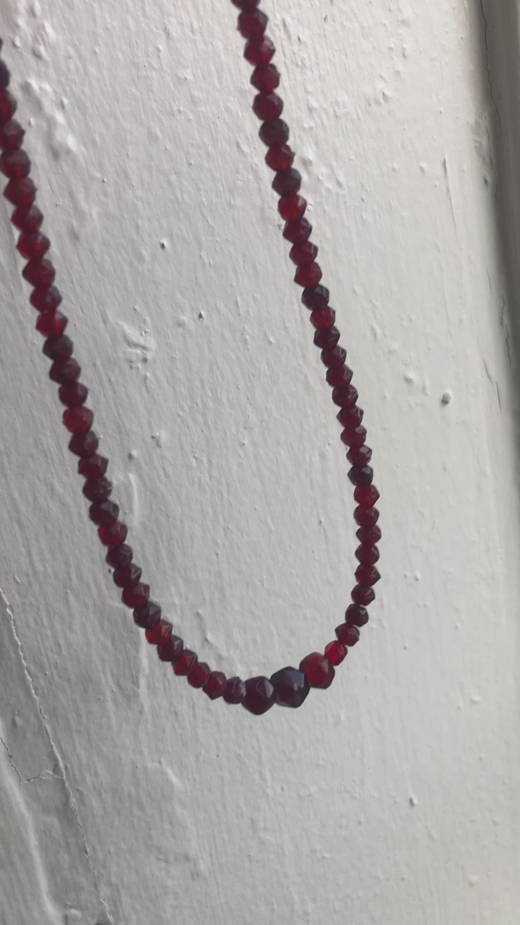 Red Vintage Beaded Necklace