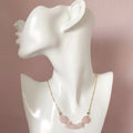 Rose Quartz Gold Plated Necklace Silver Chamber Jewellery Store