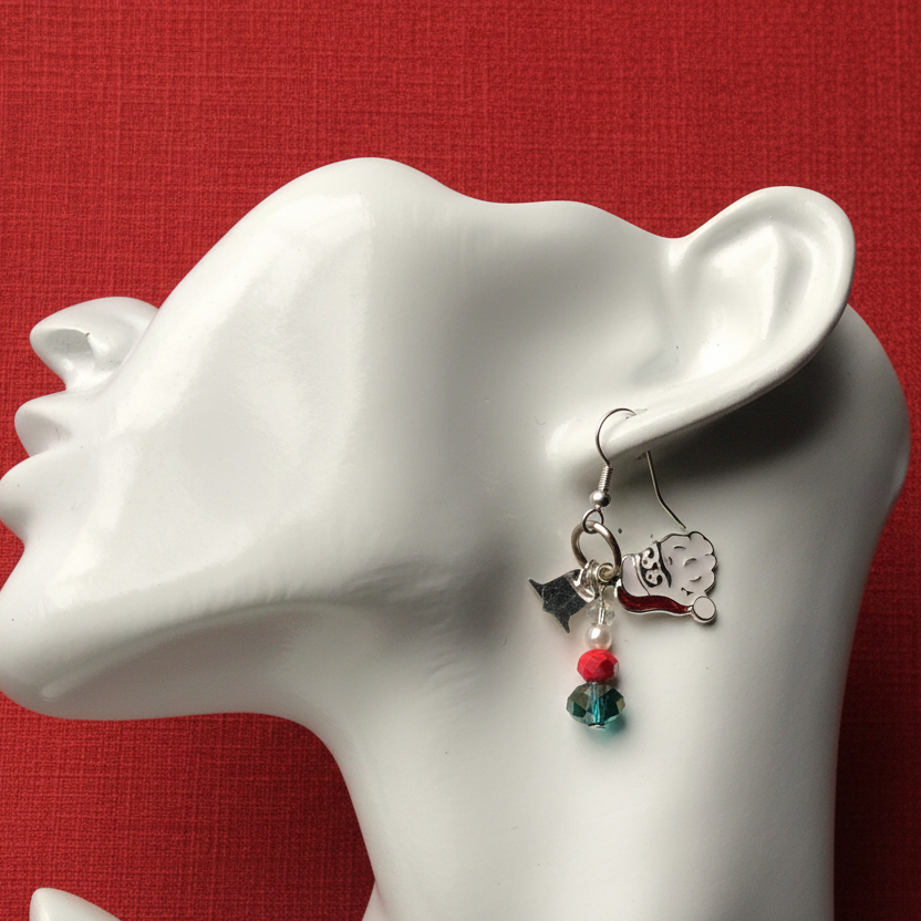 Santa Claus Dangle Earrings