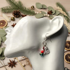 Santa Claus Dangle Earrings Silver Chamber Jewellery Store