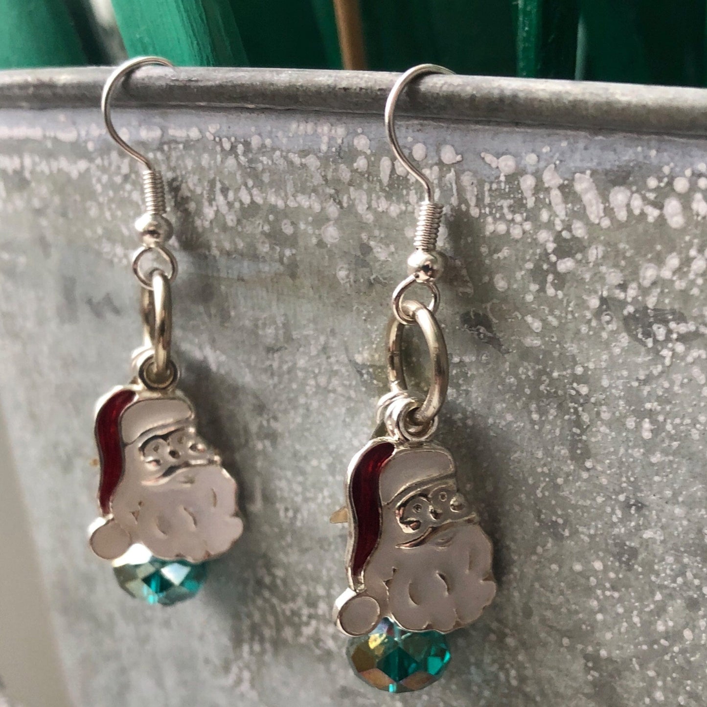 Santa Claus Dangle Earrings Silver Chamber Jewellery Store