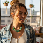 Sea Glass Beaded Necklace