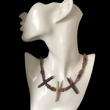 Sea Urchins and Jasper Beaded Necklace Silver Chamber Jewellery Store