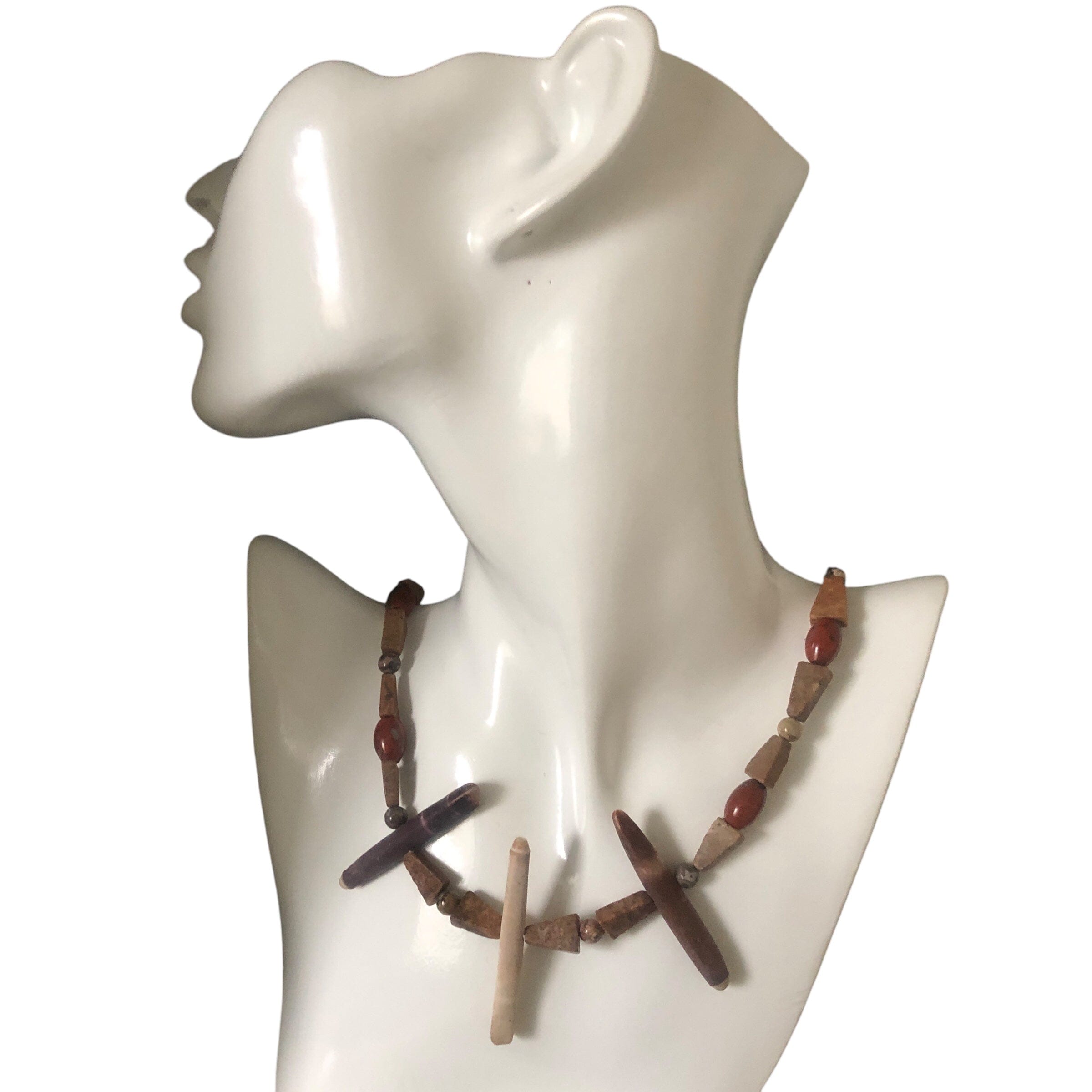 Sea Urchins and Jasper Beaded Necklace Silver Chamber Jewellery Store