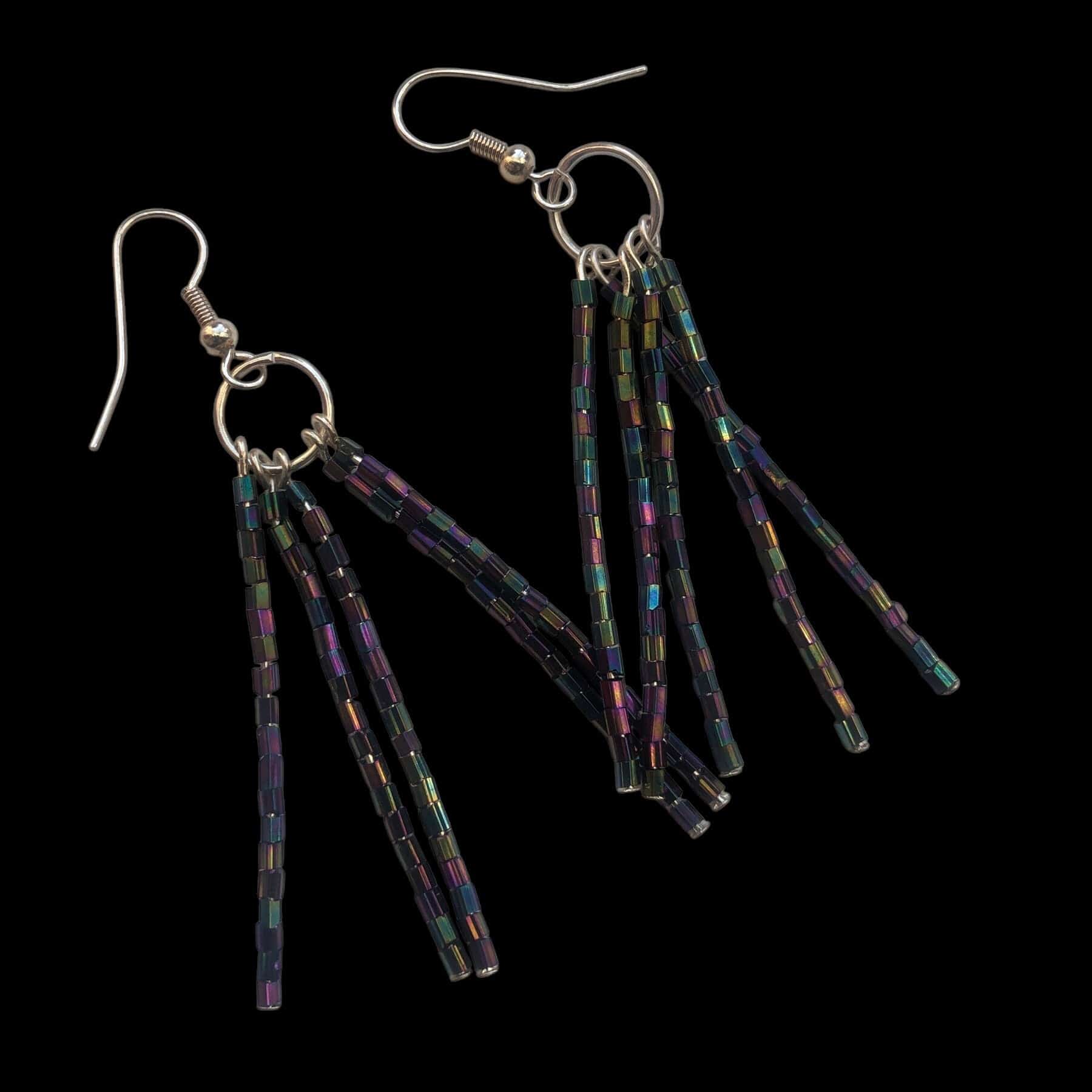 Shimmering AB Crystal Beaded Earrings Silver Chamber Jewellery Store