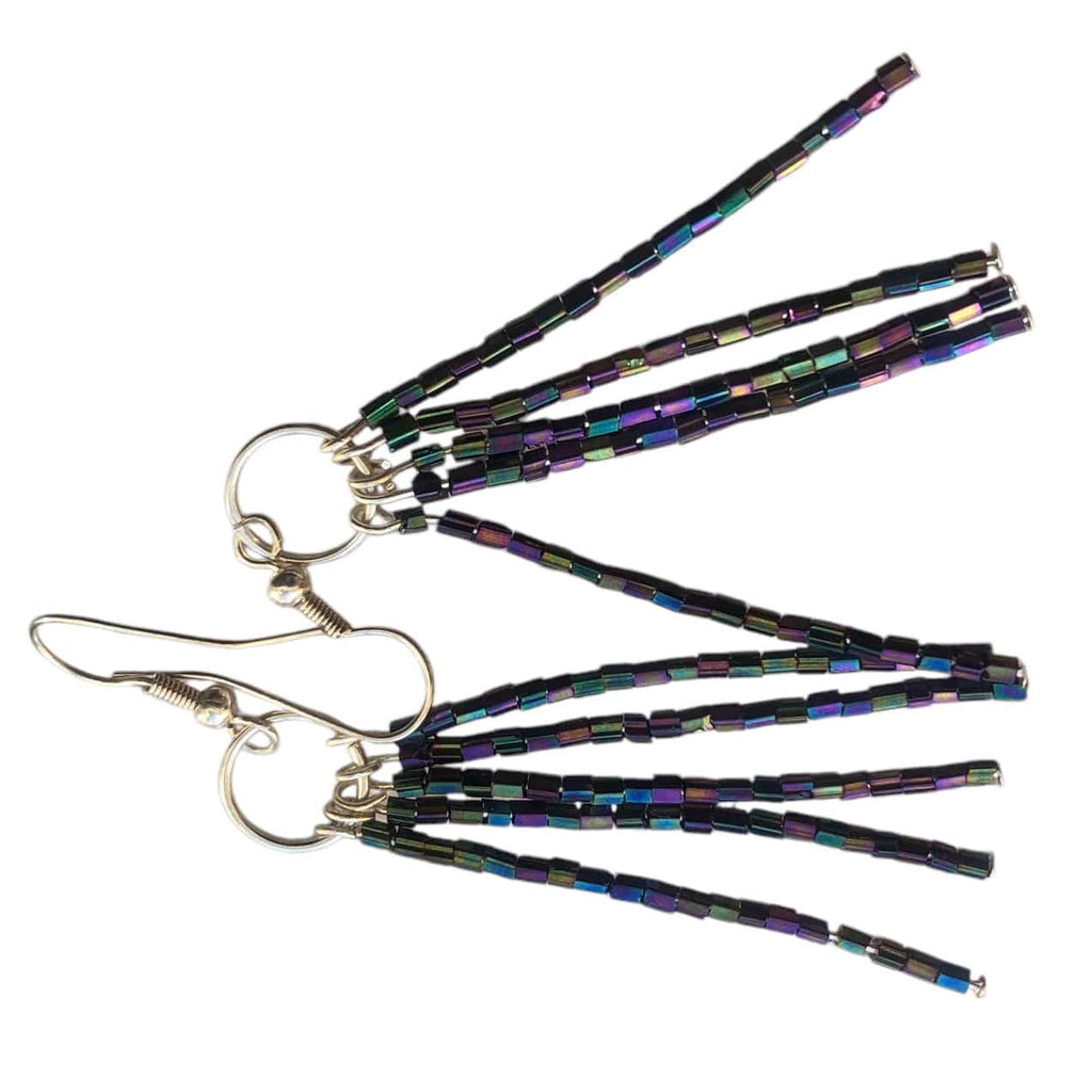 Shimmering AB Crystal Beaded Earrings Silver Chamber Jewellery Store