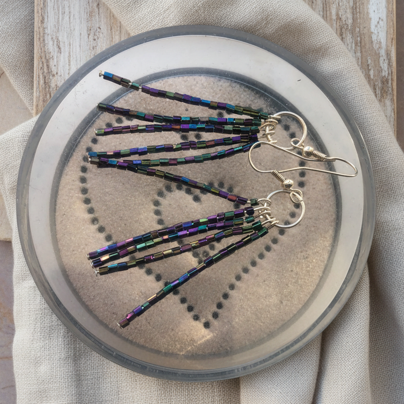 Shimmering AB Crystal Beaded Earrings