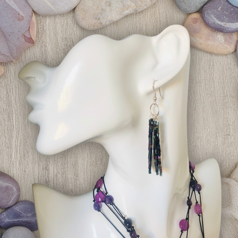 Shimmering AB Crystal Beaded Earrings