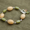 Yellow Aventurine and Lemon Jade Segmented Bracelet
