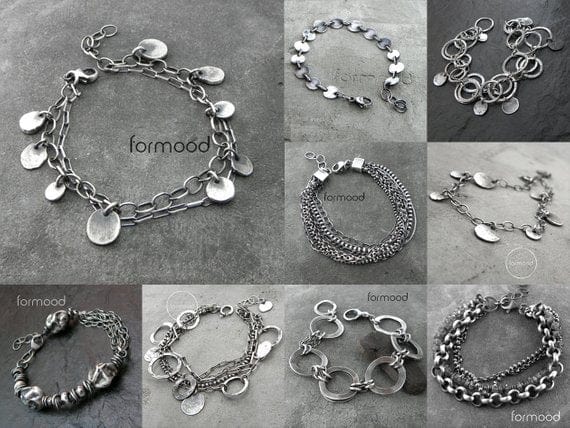 Chain bracelet 2φ with NR star & K18 - FIRST ARROW's - Online Shop  SilverAccessories