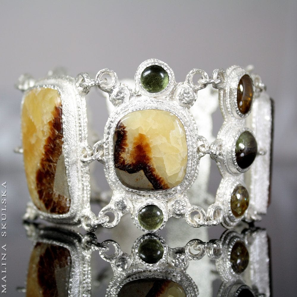 Multi-stones Silver Bracelet MALINA SKULSKA