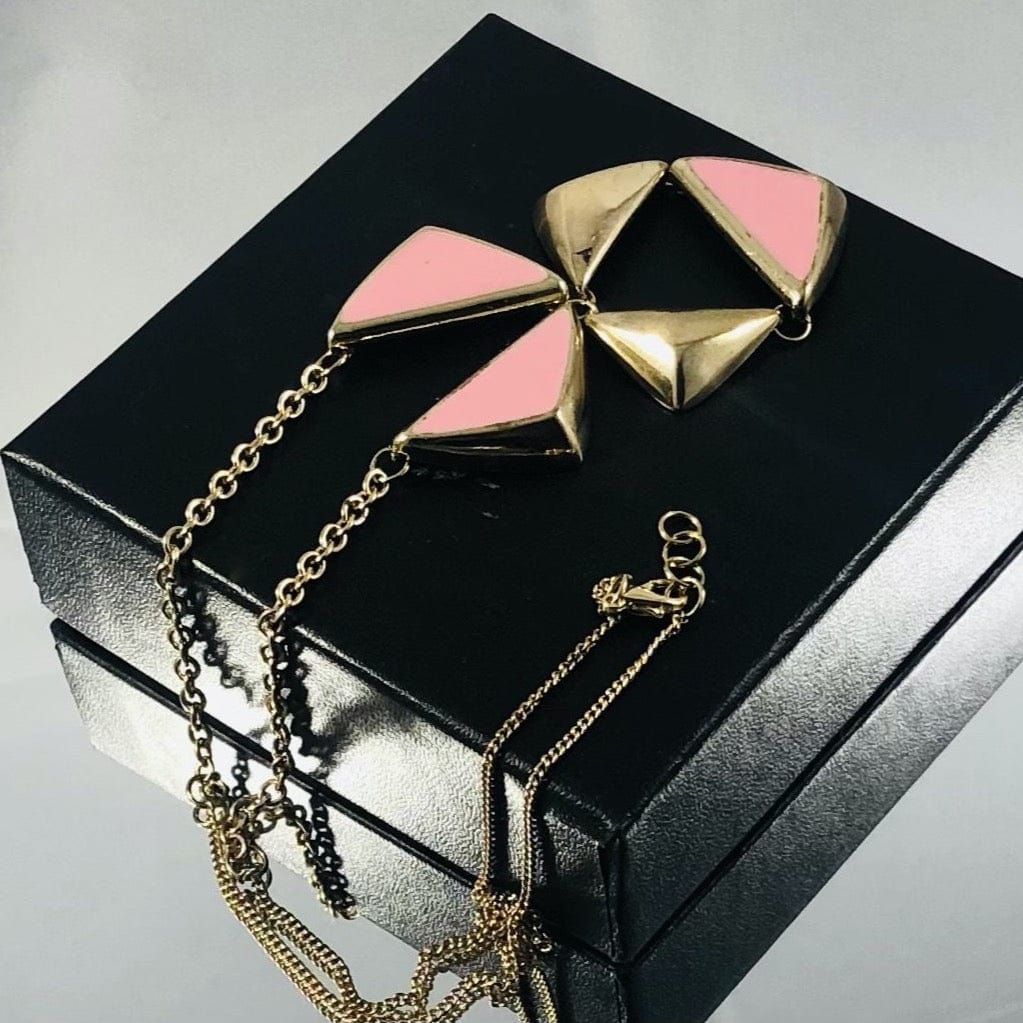 Pink Element Gold-plated Necklace KAS WARWAS