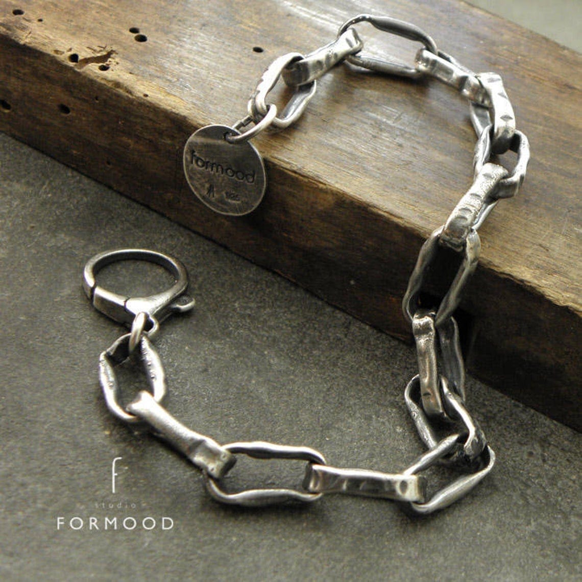 Statement Sterling Silver Chain Bracelet & Necklace Bundle FORMOOD