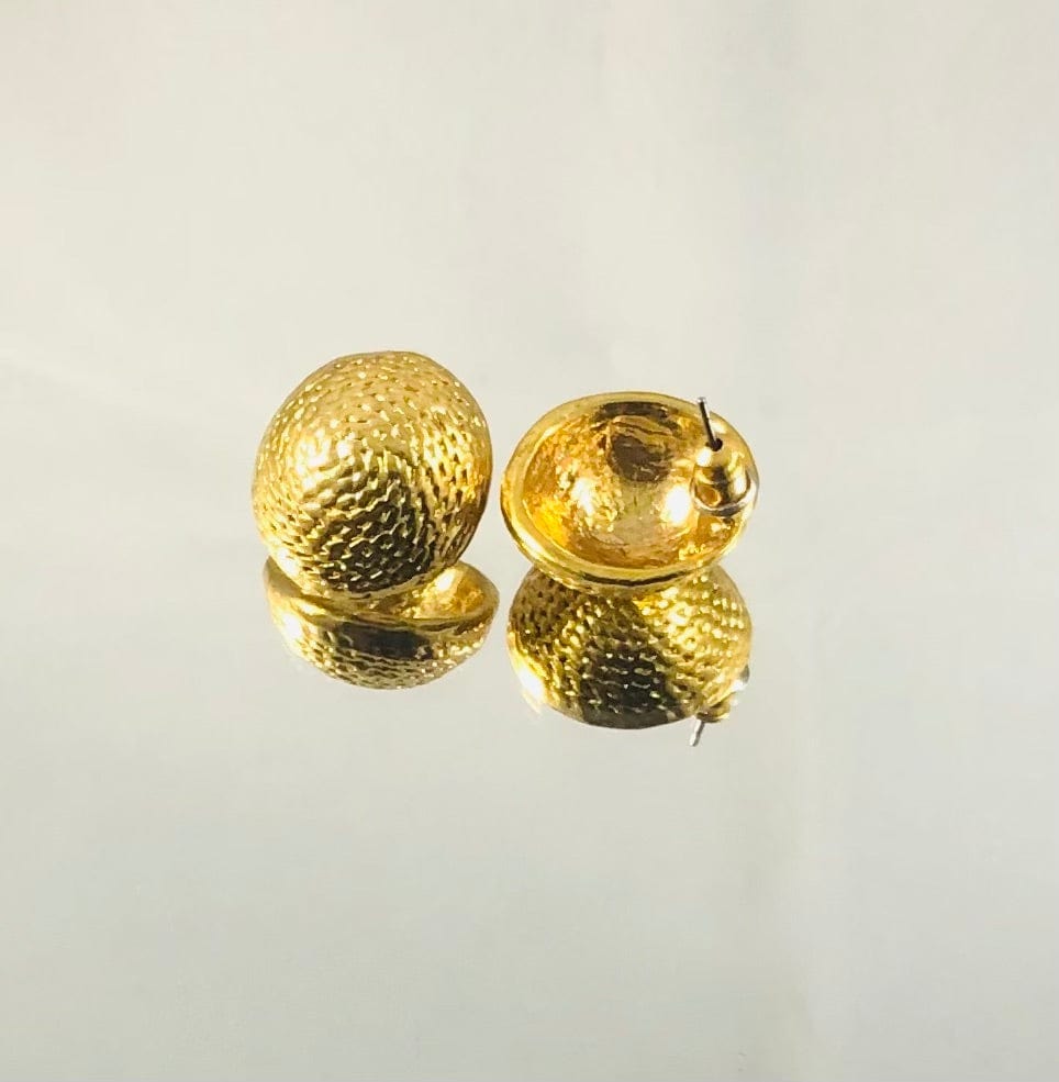 Vintage Gold Stud Earrings KAS WARWAS